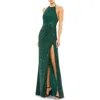 IEENA FOR MAC DUGGAL IEENA FOR MAC DUGGAL SEQUIN HALTER GOWN