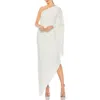 Mac Duggal Womens Asymmetric Jersey Evening Dress In Multi