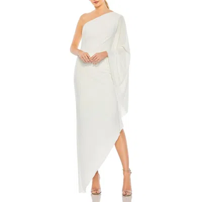 Ieena For Mac Duggal Womens Asymmetric Jersey Evening Dress In Multi