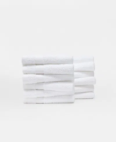 Ienjoy Home 12-pc. Cotton Washcloth Set, 13" X 13" In White