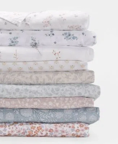 Ienjoy Home 300 Thread Count Cotton Pattern Sheet Sets In Bouquet Light Blue