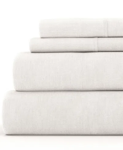 Ienjoy Home 300 Thread Count Linen Rayon From Bamboo Blend Deep Pocket 3-pc. Sheet Set, Twin In Natural