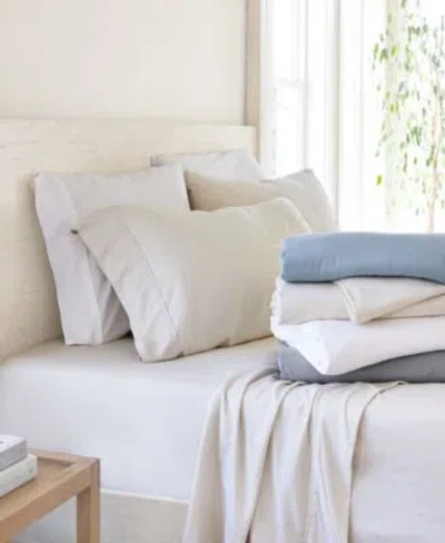 Ienjoy Home 300 Thread Count Linen Rayon From Bamboo Blend Deep Pocket Sheet Sets In Light Blue