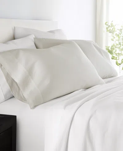 Ienjoy Home 300 Thread Count Solid Cotton Pillowcase Pair, King In Ivory
