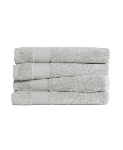 Ienjoy Home 4-pc. Cotton Bath Towels Set, 54" X 30" In Gray