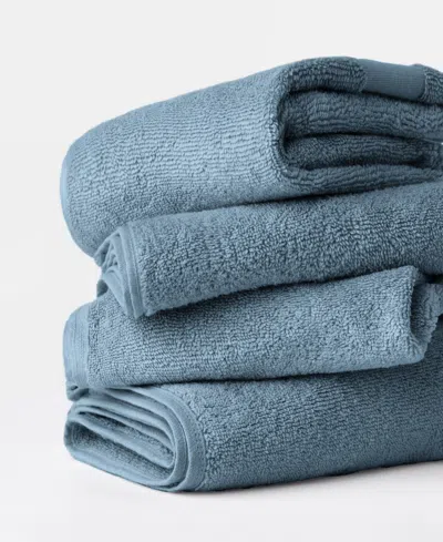 Ienjoy Home 4-pc. Cotton Hand Towel Set, 16" X 28" In Blue
