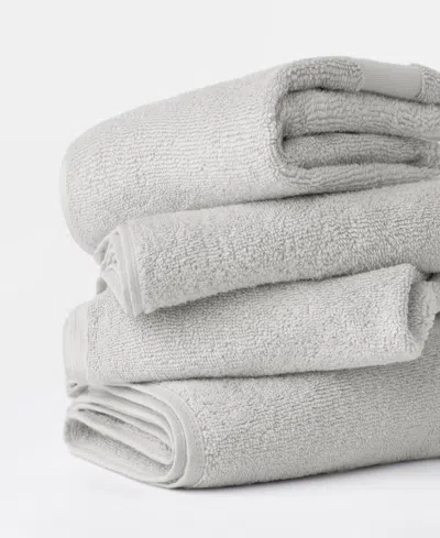 Ienjoy Home 4-pc. Cotton Hand Towel Set, 16" X 28" In Gray