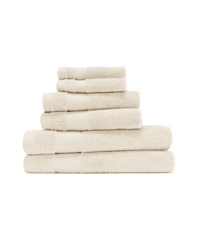 Ienjoy Home 6-pc. Cotton Bath Towel Set, 54" X 30" In Black