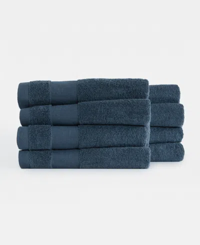 Ienjoy Home 8-pc. Cotton Hand Towel Set, 16" X 28" In Blue