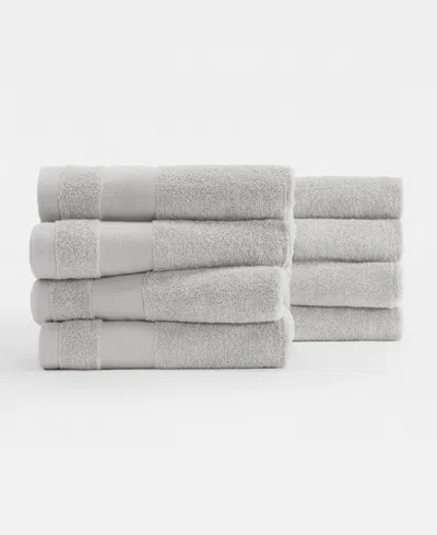 Ienjoy Home 8-pc. Cotton Hand Towel Set, 16" X 28" In White