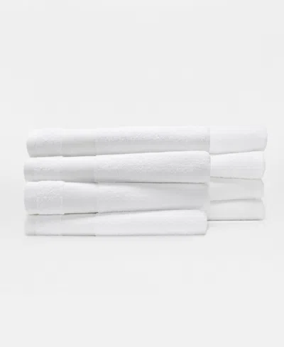 Ienjoy Home 8-pc. Plush Cotton Bath Towel Set, 54" X 30" In White
