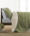 Ienjoy Home All Season Lightweight Down Alternative Reversible 3-pc. Comforter Set, King/california King In Sage