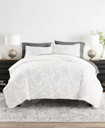 Ienjoy Home Bedding Bundle Patterned 6-piece Comforter With Duvet Cover Set, Twin Xl