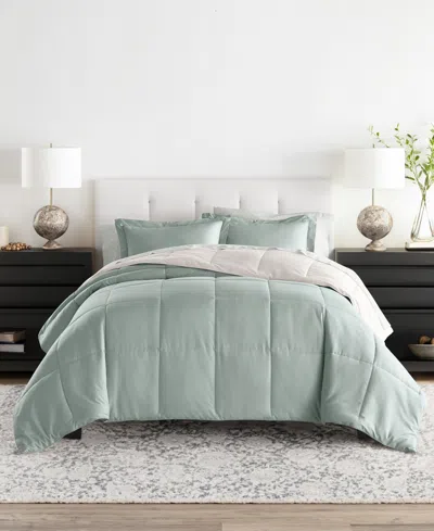 Ienjoy Home Bedding Bundle Reversible Pattern 5-piece Comforter Set, Twin