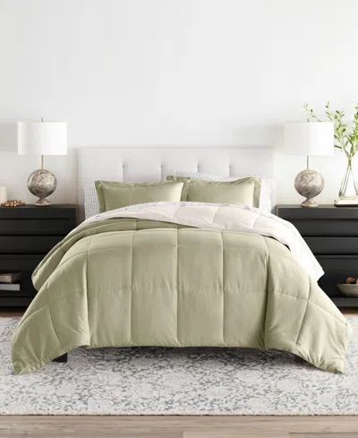 Ienjoy Home Bedding Bundle Reversible Pattern 5-piece Comforter Set, Twin