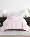 Ienjoy Home Bedding Bundle Reversible Pattern 5-piece Comforter Set, Twin