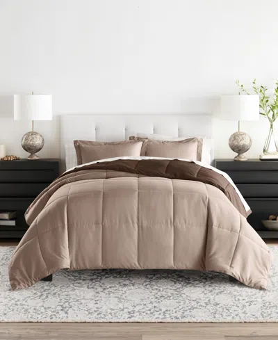 Ienjoy Home Bedding Bundle Reversible Pattern 5-piece Comforter Set, Twin