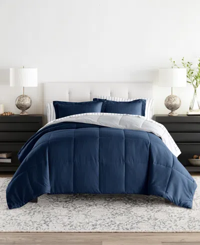 Ienjoy Home Bedding Bundle Reversible Pattern 7-piece Comforter Set, California King