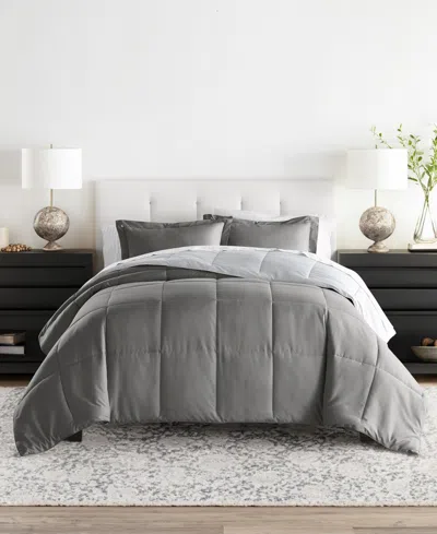Ienjoy Home Bedding Bundle Reversible Pattern 7-piece Comforter Set, Queen