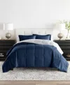 Ienjoy Home Bedding Bundle Reversible Pattern 7-piece Comforter Set, Queen