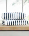 Ienjoy Home Cabana Stripe Cotton 2-pack Beach Towels, 30" X 70"