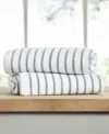 Ienjoy Home Cabana Stripe Cotton 2-pack Beach Towels, 30" X 70"