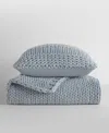 Ienjoy Home Chunky Blanket And Decor Pillow Bundle, 21" X 21" In Blue