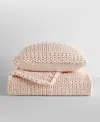 Ienjoy Home Chunky Blanket And Decor Pillow Bundle, 21" X 21" In Pink