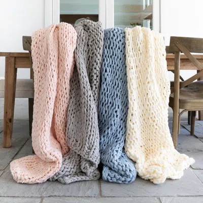 Ienjoy Home Chunky Hand-knit Oversized Throw Blanket In Multi