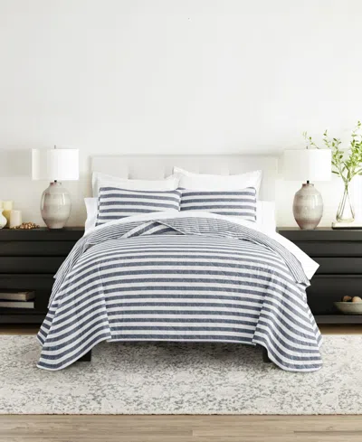 Ienjoy Home Classic Stripe Reversible 3-pc. Quilt Set, King/california King
