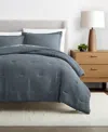 Ienjoy Home Cloud Weave Gauze 3-pc. Comforter Set, Full/queen In Blue