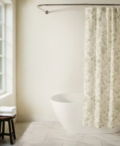 Ienjoy Home Cotton Blend Printed Shower Curtains, 72" X 72"