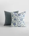 Ienjoy Home Cotton Slub 2-pack Decor Pillows, 20" X 20" In Blue