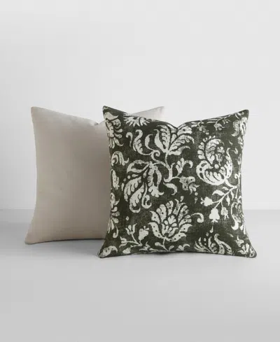 Ienjoy Home Cotton Slub 2-pack Decor Pillows, 20" X 20" In Green