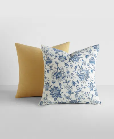 Ienjoy Home Cotton Slub 2-pack Decor Pillows, 20" X 20" In Yellow