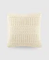 Ienjoy Home Cozy Chunky Knit Decorative Pillow, 20" X 20" In Ivory