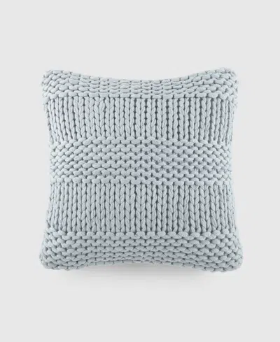 Ienjoy Home Cozy Chunky Knit Decorative Pillow, 20" X 20" In Light Blue