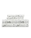 Ienjoy Home Delicate Blossoms 4-p.c. Sheet Set, California King In White