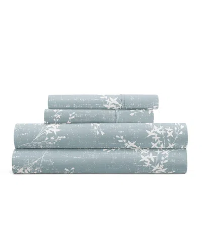 Ienjoy Home Delicate Details 4-p.c. Sheet Set, Full In Blue
