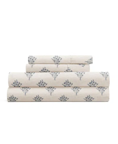 Ienjoy Home Delicate Details 4-p.c. Sheet Set, Queen In Gray
