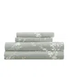 Ienjoy Home Delicate Details 4-p.c. Sheet Set, Queen In Green