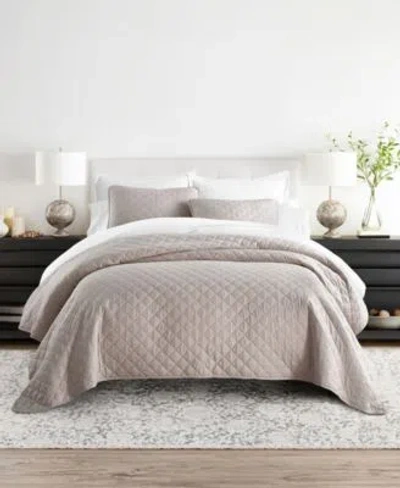 Ienjoy Home Diamond Stitch Lightweight Quilt Sets In Natural