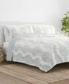 Ienjoy Home Distressed Diamond Reversible 2-pc. Quilt Set, Twin/twin Xl In Light Gray