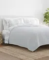 Ienjoy Home Distressed Diamond Reversible 3-pc. Quilt Set, Full/queen In Light Gray