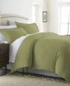 Ienjoy Home Double Brushed Solid Duvet Cover Set, Full/queen In Sage