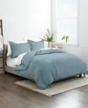 Ienjoy Home Double Brushed Solid Duvet Cover Set, Twin/twin Xl In Ocean