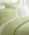 Ienjoy Home Elegant Designs Patterned Duvet Cover Set, Full/queen In Moss Polka Dot
