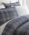 Ienjoy Home Elegant Designs Patterned Duvet Cover Set, Full/queen In Navy Polka Dots