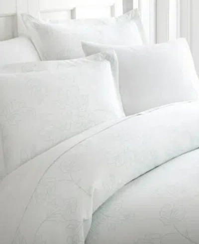 Ienjoy Home Elegant Designs Patterned Duvet Cover Set, King/california King In Aqua Vines