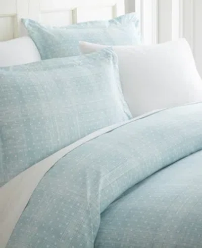 Ienjoy Home Elegant Designs Patterned Duvet Cover Set, Twin/twin Xl In Aqua Polka Dots